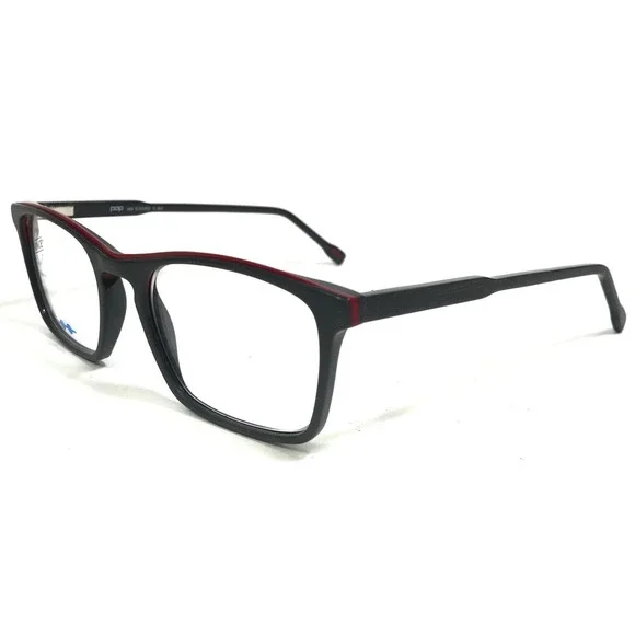POP by Roussilhe Eyeglasses Frames 49 C.82 Dark Gray Red Square 53-20-145